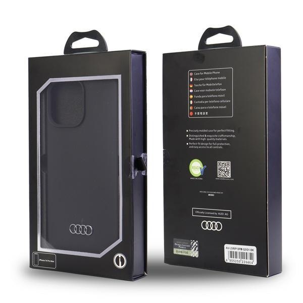 Audi Silicone Case iPhone 13 Pro Max 6.7" czarny/black hardcase